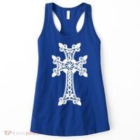 Arian Cross Meaningful Gift Aria Khachkar Meaningful Gift Cross Stone Symbol Mea Women's Tank Top thumb 0