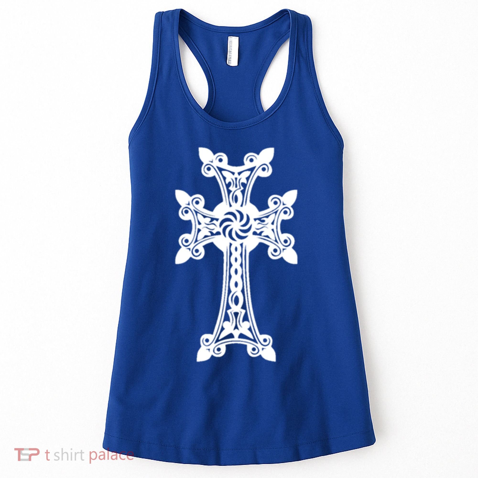 Arian Cross Meaningful Gift Aria Khachkar Meaningful Gift Cross Stone Symbol Mea Women's Tank Top