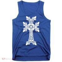 Arian Cross Meaningful Gift Aria Khachkar Meaningful Gift Cross Stone Symbol Mea Tank Top thumb 0