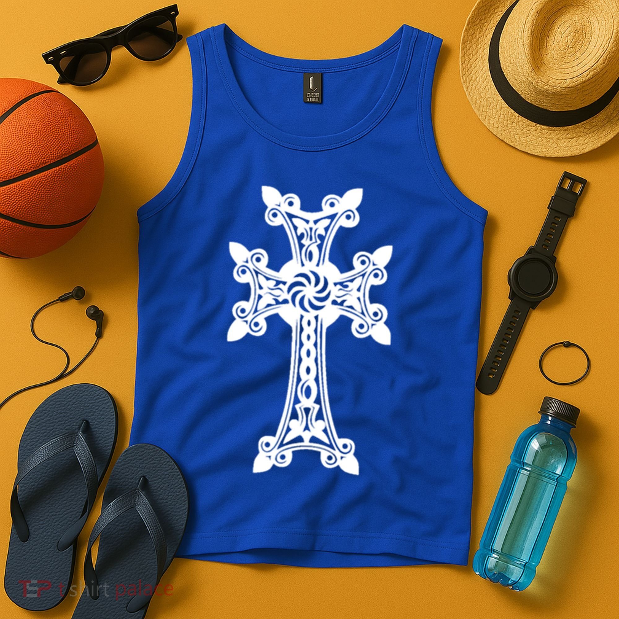 Arian Cross Meaningful Gift Aria Khachkar Meaningful Gift Cross Stone Symbol Mea Tank Top