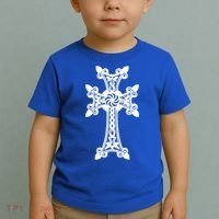 Arian Cross Meaningful Gift Aria Khachkar Meaningful Gift Cross Stone Symbol Mea Toddler T-Shirt thumb 2