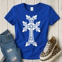 Arian Cross Meaningful Gift Aria Khachkar Meaningful Gift Cross Stone Symbol Mea Women's T-Shirt thumb 3
