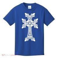 Arian Cross Meaningful Gift Aria Khachkar Meaningful Gift Cross Stone Symbol Mea Kids T-Shirt thumb 0