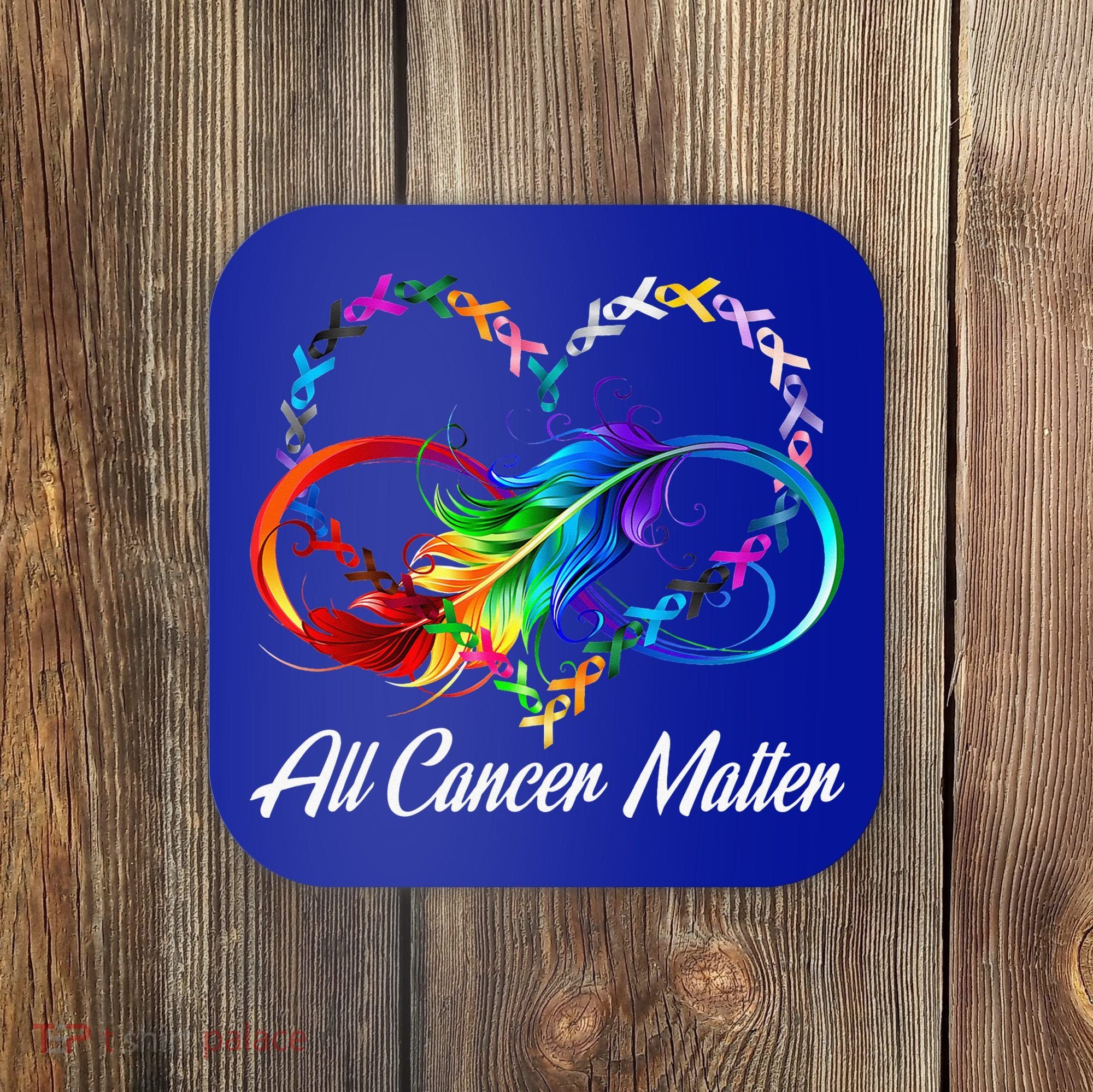 All Cancer Matters Awareness Day Heartbeat Coaster
