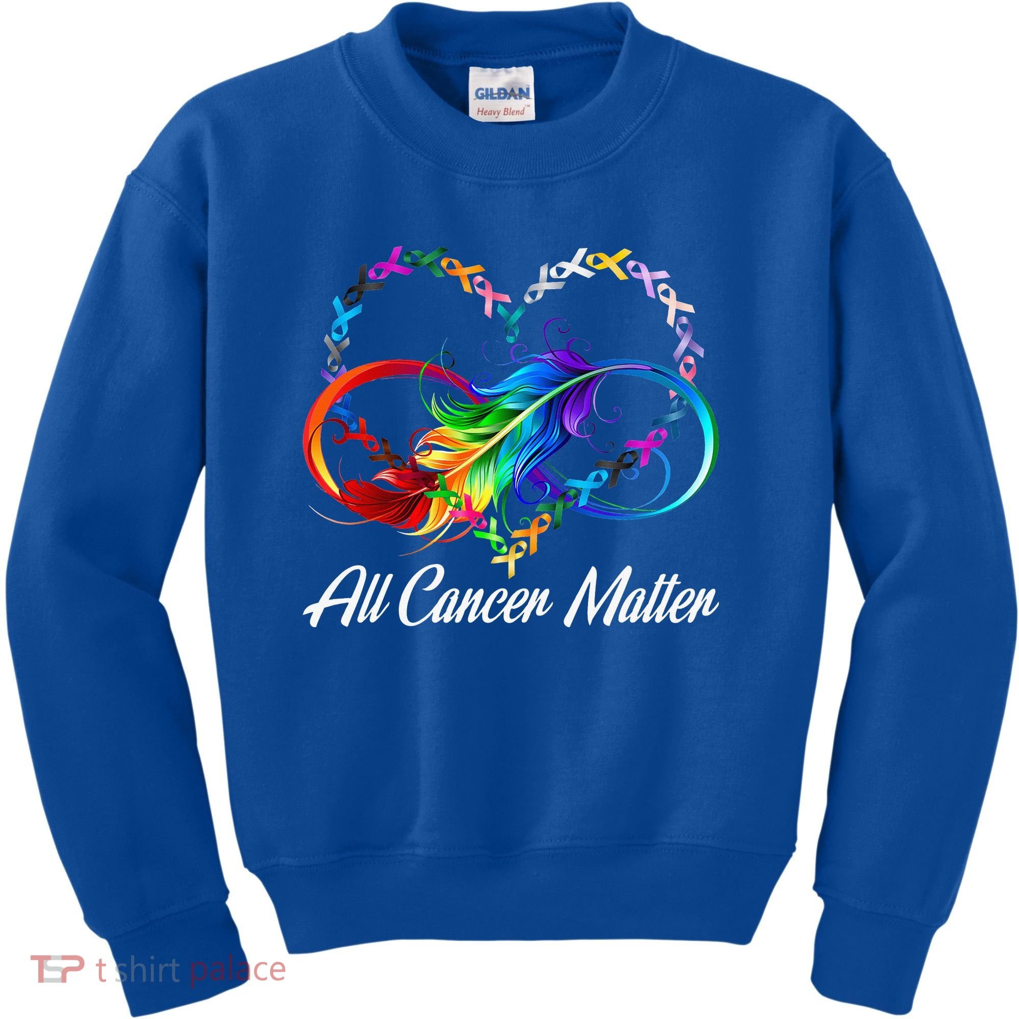 All Cancer Matters Awareness Day Heartbeat Kids Sweatshirt