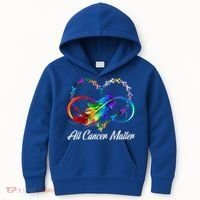 All Cancer Matters Awareness Day Heartbeat Kids Hoodie thumb 0
