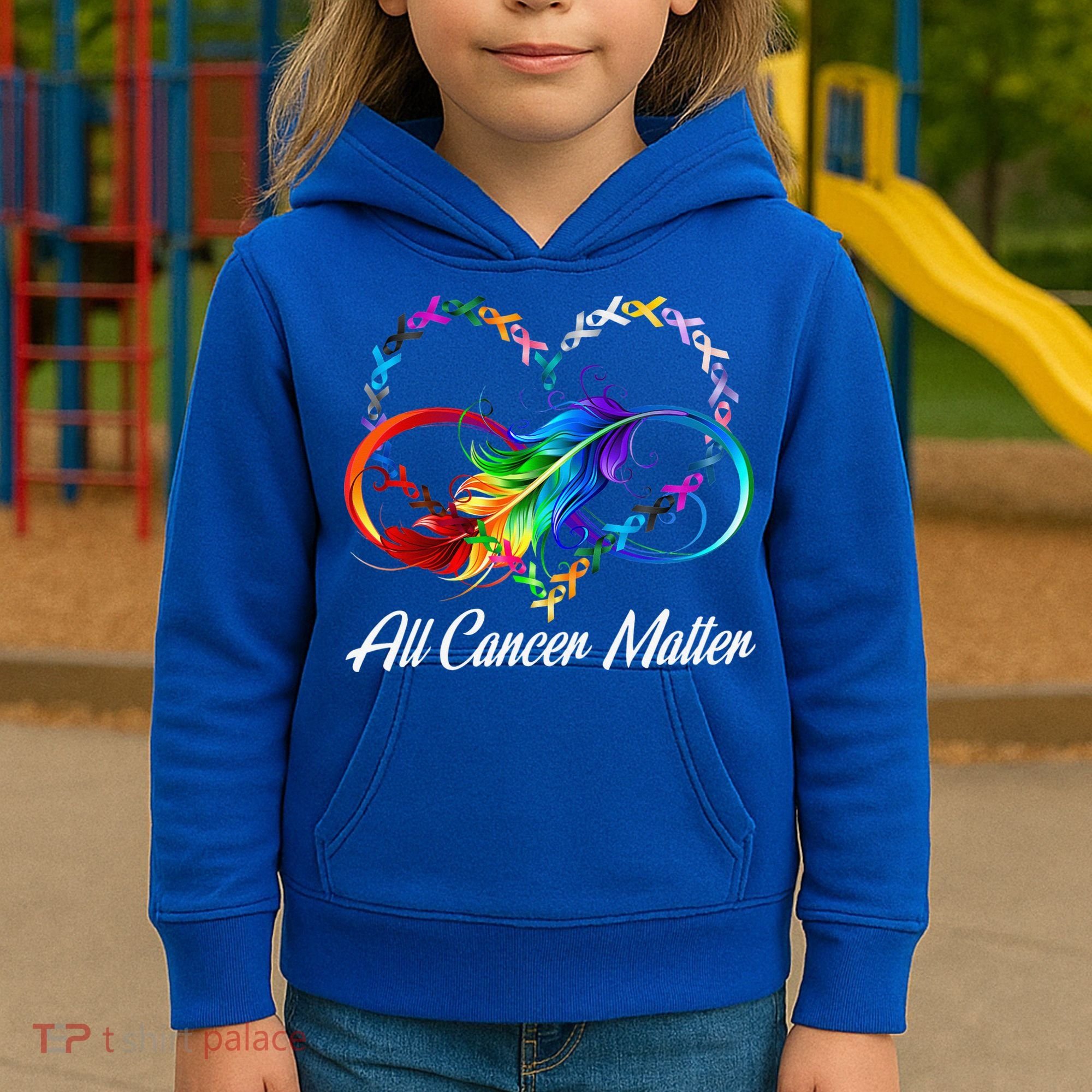 All Cancer Matters Awareness Day Heartbeat Kids Hoodie