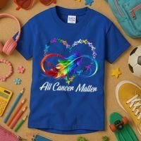 All Cancer Matters Awareness Day Heartbeat Kids T-Shirt thumb 3