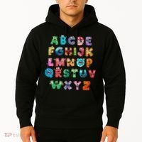 ABC Cute Monster Alphabet Halloween Teacher Costume Hoodie thumb 2