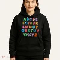 ABC Cute Monster Alphabet Halloween Teacher Costume Hoodie thumb 5