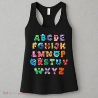 ABC Cute Monster Alphabet Halloween Teacher Costume Women's Tank Top thumb 3