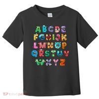 ABC Cute Monster Alphabet Halloween Teacher Costume Toddler T-Shirt thumb 0