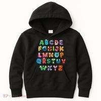 ABC Cute Monster Alphabet Halloween Teacher Costume Kids Hoodie thumb 0