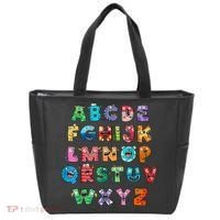 ABC Cute Monster Alphabet Halloween Teacher Costume Tote Bag thumb 0