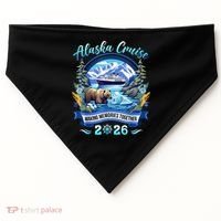 Alaska Cruise Making Memories Together 2026 USA-Made Doggie Bandana thumb 0