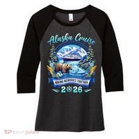 Alaska Cruise Making Memories Together 2026 Women's Tri-Blend 3/4-Sleeve Raglan Shirt thumb 0