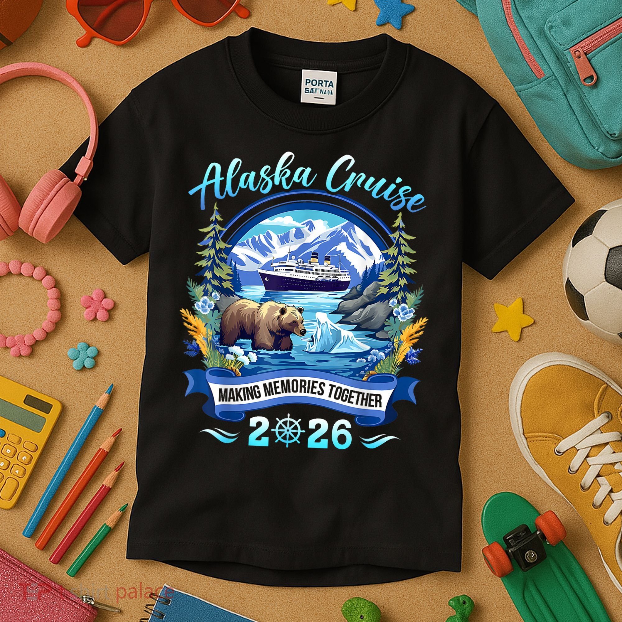 Alaska Cruise Making Memories Together 2026 Kids T-Shirt