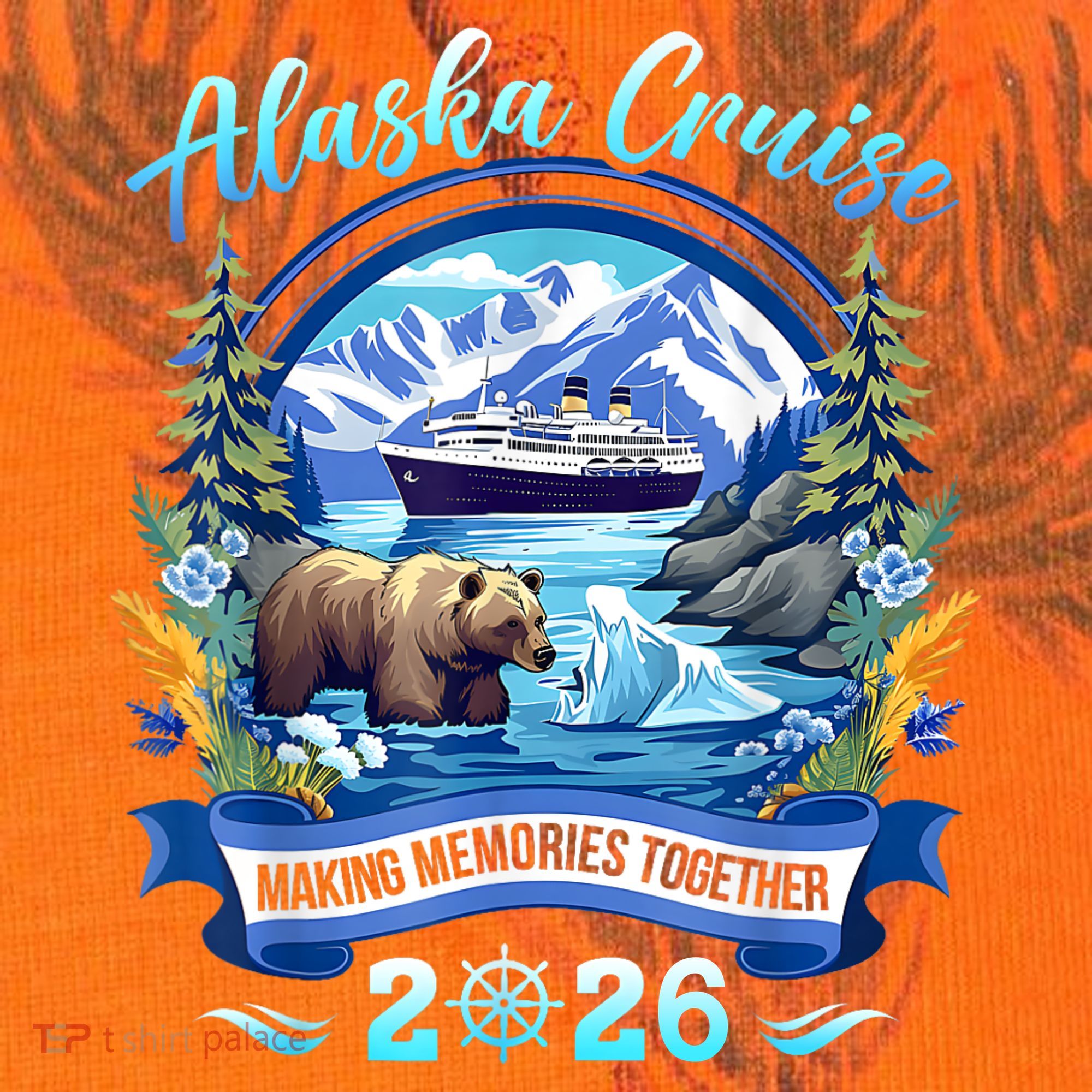 Alaska Cruise Making Memories Together 2026 Kati Licensed 12" Camo Cuffed Beanie