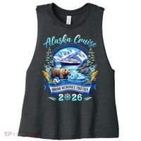 Alaska Cruise Making Memories Together 2026 Women's Racerback Cropped Tank thumb 0