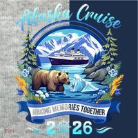 Alaska Cruise Making Memories Together 2026 Kids Colorblock Raglan Jersey thumb 2