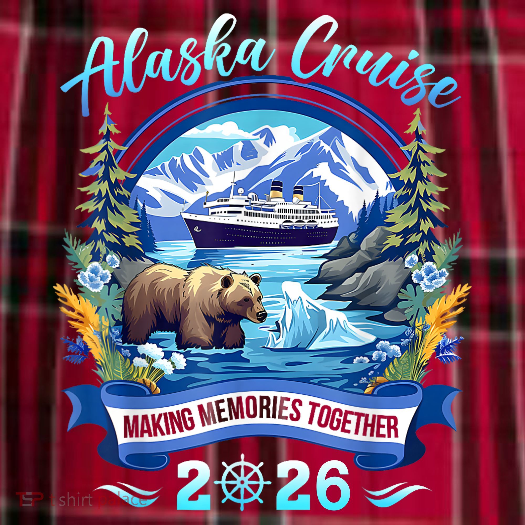 Alaska Cruise Making Memories Together 2026 Men's Flannel Plaid Pajama Pants