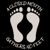 A Closed Mouth Gathers No Feet Funny Pun Corny Dad Joke Coffee Mug thumb 5