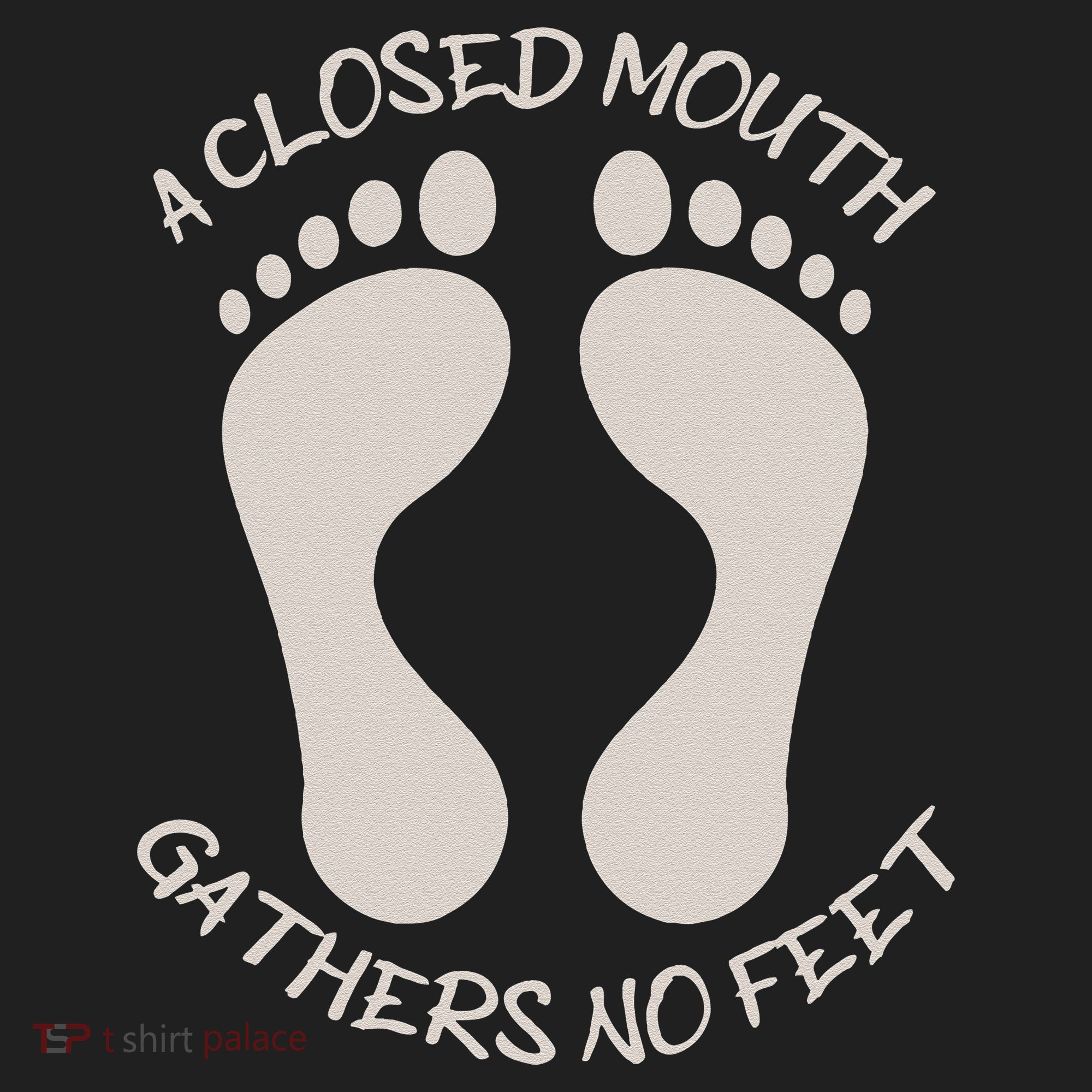 A Closed Mouth Gathers No Feet Funny Pun Corny Dad Joke Beanie