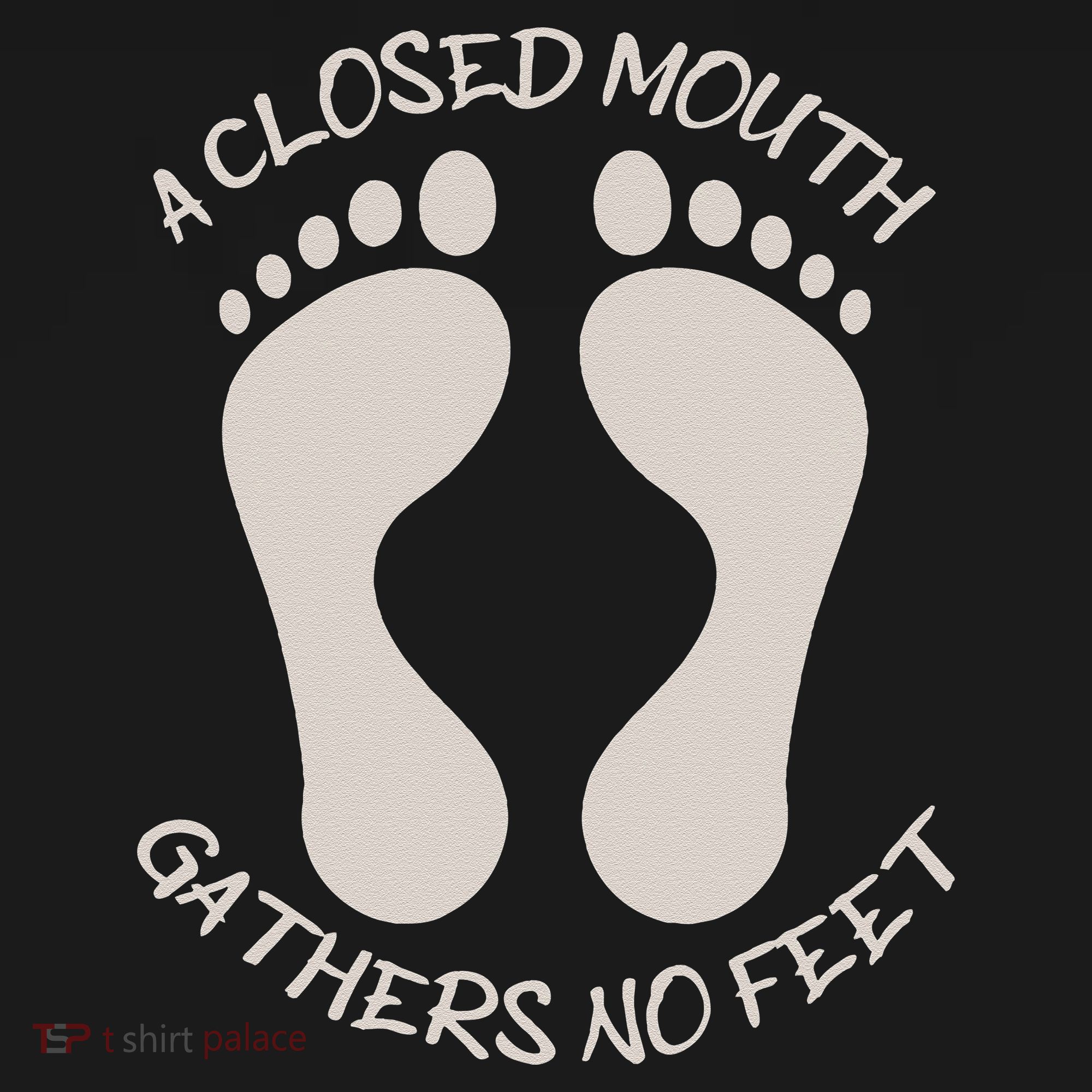 A Closed Mouth Gathers No Feet Funny Pun Corny Dad Joke Ornament