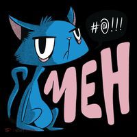 Annoyed Cat Meh Women's Hoodie thumb 2