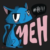 Annoyed Cat Meh Tumbler thumb 3
