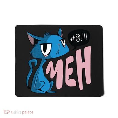 Annoyed Cat Meh Mousepad