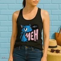 Annoyed Cat Meh Women's Tank Top thumb 2