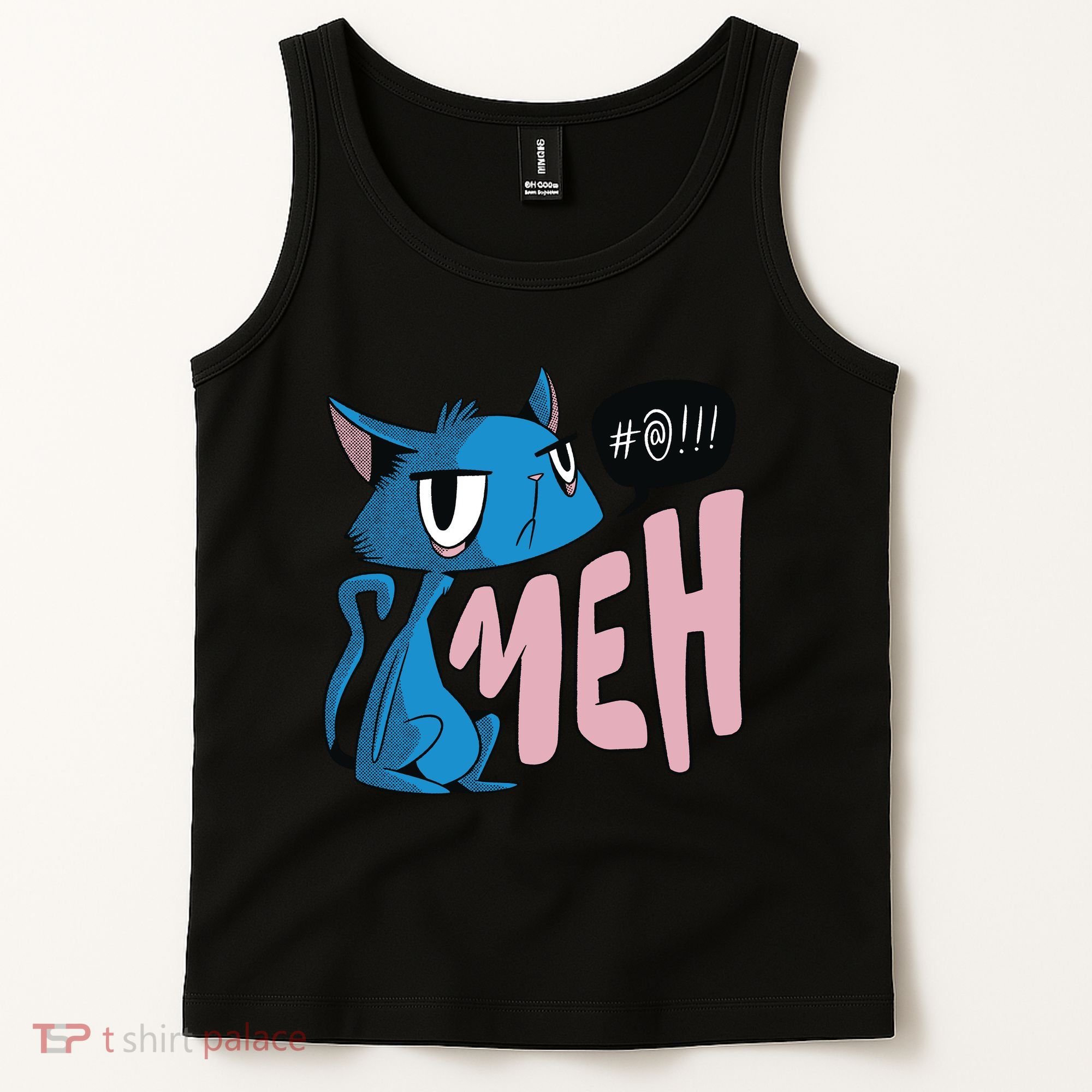 Annoyed Cat Meh Tank Top