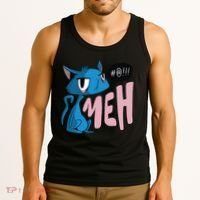 Annoyed Cat Meh Tank Top thumb 3