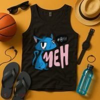 Annoyed Cat Meh Tank Top thumb 4