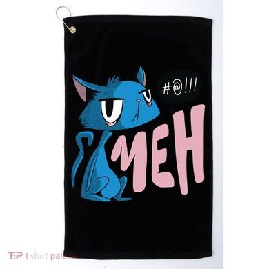 Annoyed Cat Meh Golf Towel