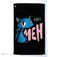 Annoyed Cat Meh Golf Towel thumb 0