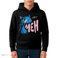 Annoyed Cat Meh Kids Hoodie thumb 4