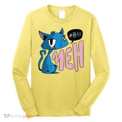 Annoyed Cat Meh Long Sleeve Shirt