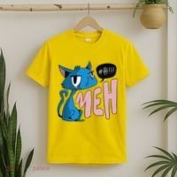 Annoyed Cat Meh T-Shirt thumb 2