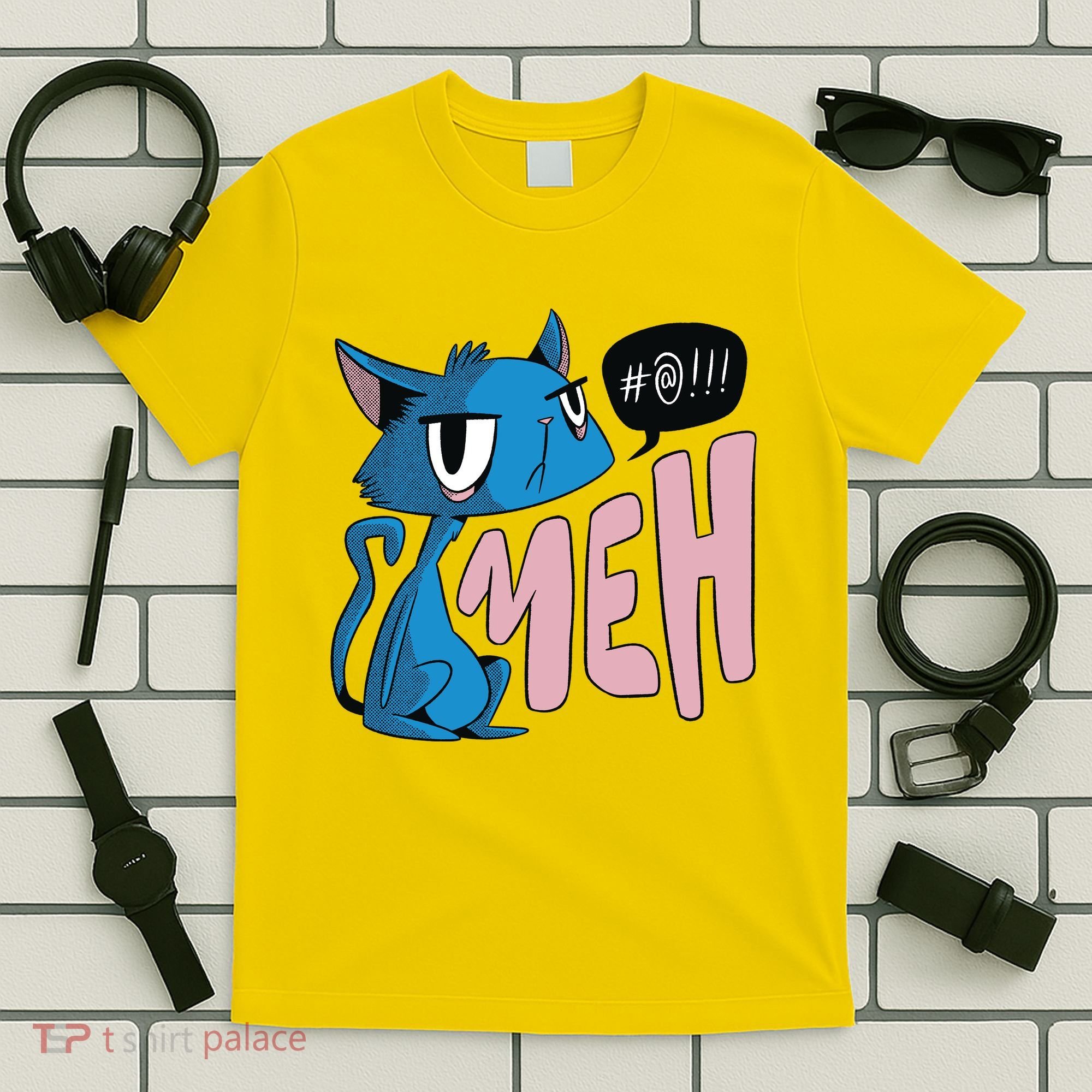 Annoyed Cat Meh T-Shirt