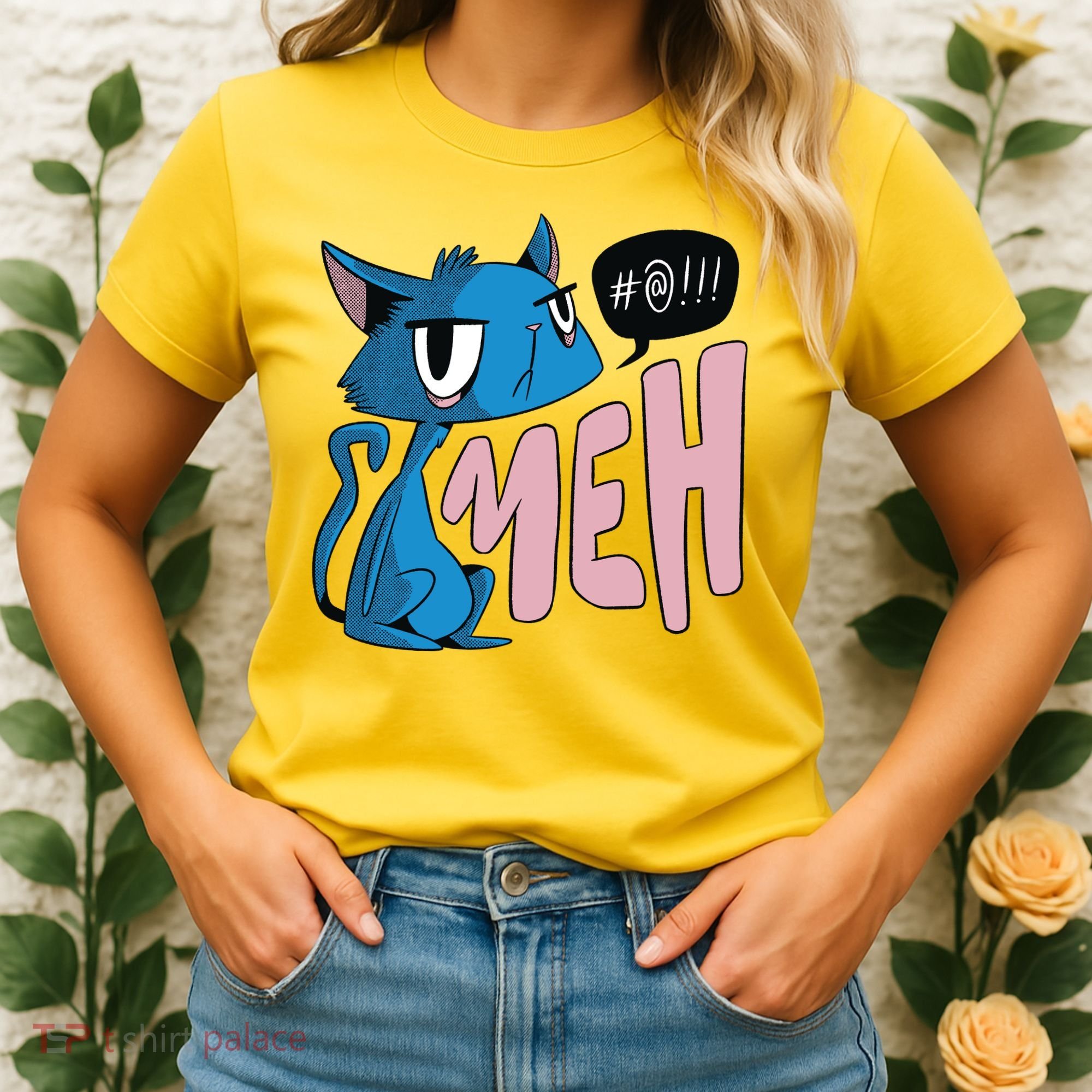Annoyed Cat Meh Women's T-Shirt