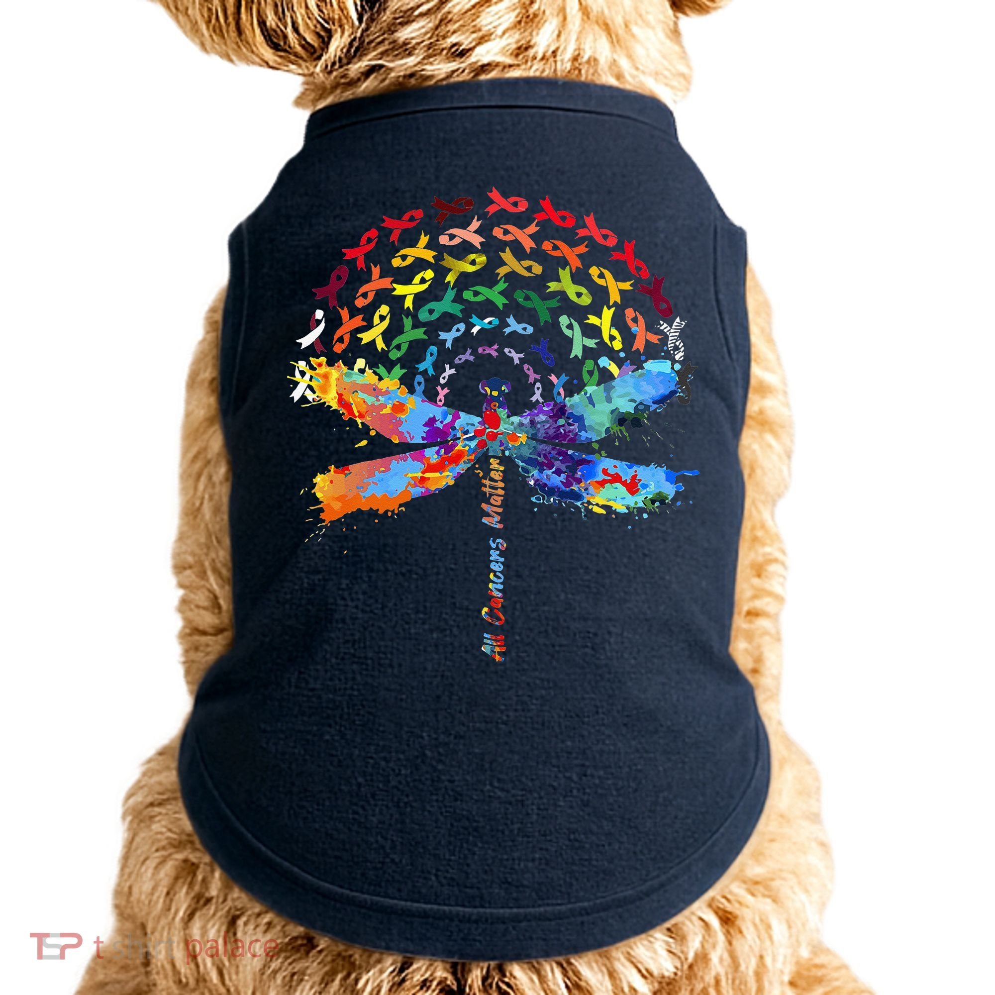 All Cancer Matters Awareness Day Ribbon Quote Doggie Tank