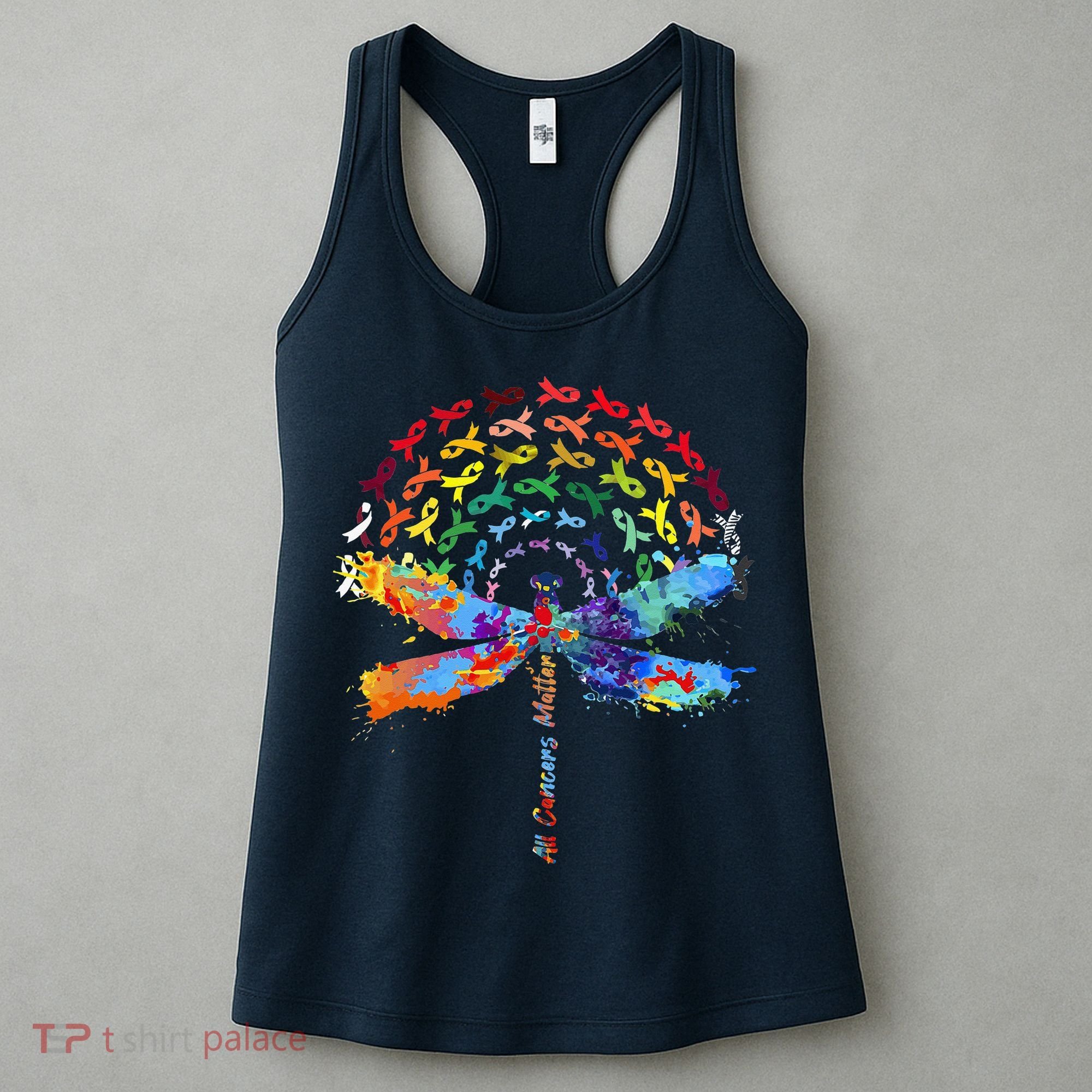 All Cancer Matters Awareness Day Ribbon Quote Women's Tank Top