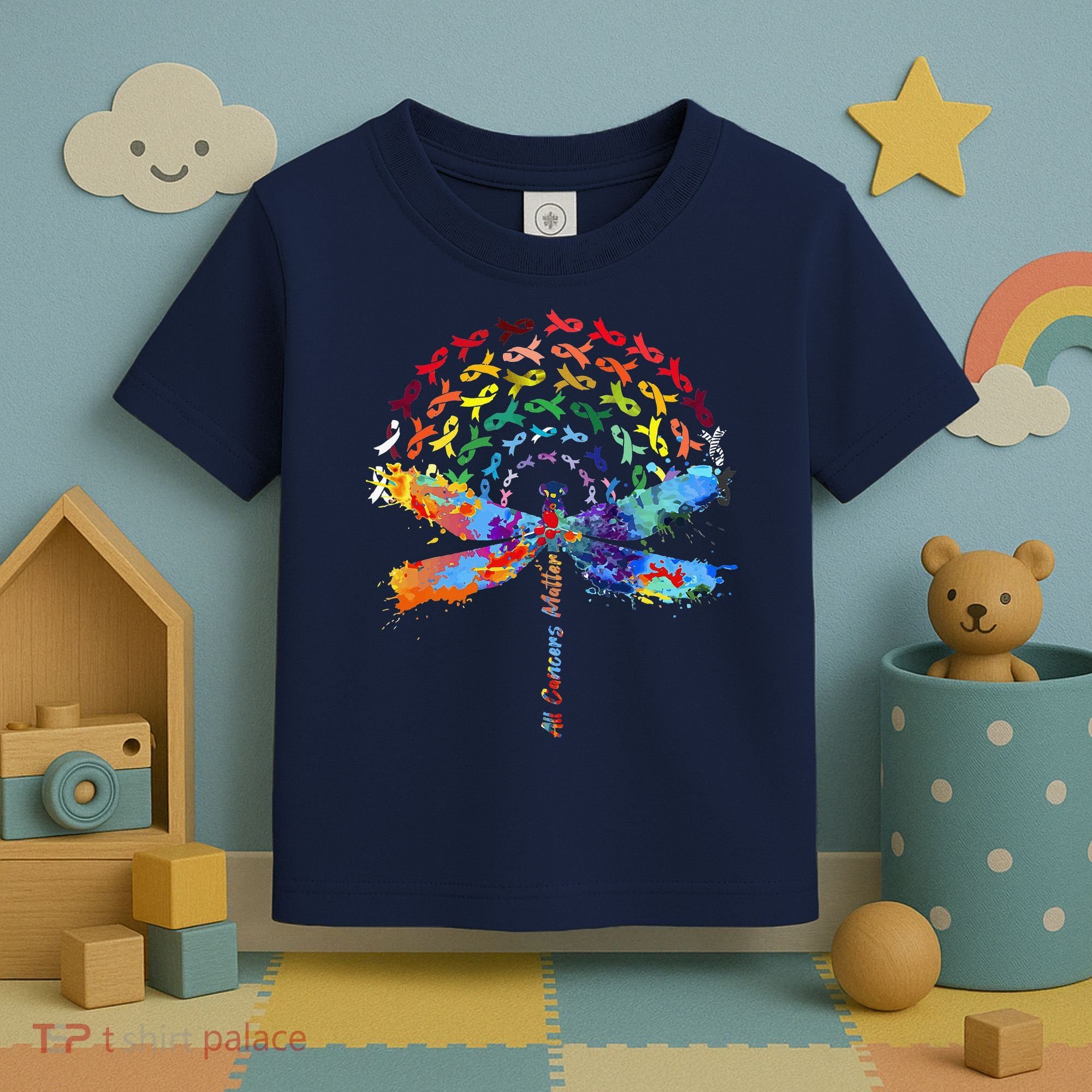 All Cancer Matters Awareness Day Ribbon Quote Toddler T-Shirt