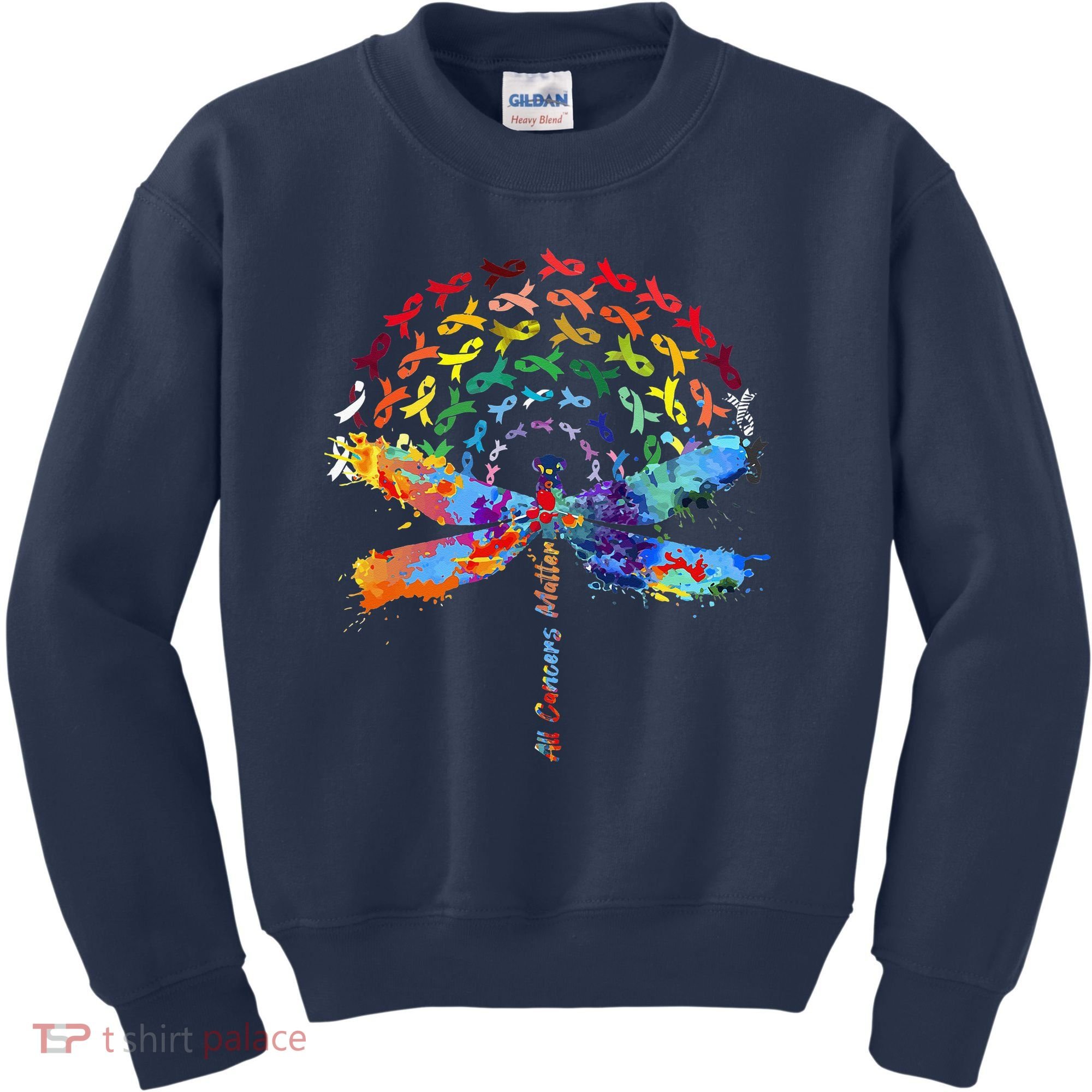 All Cancer Matters Awareness Day Ribbon Quote Kids Sweatshirt