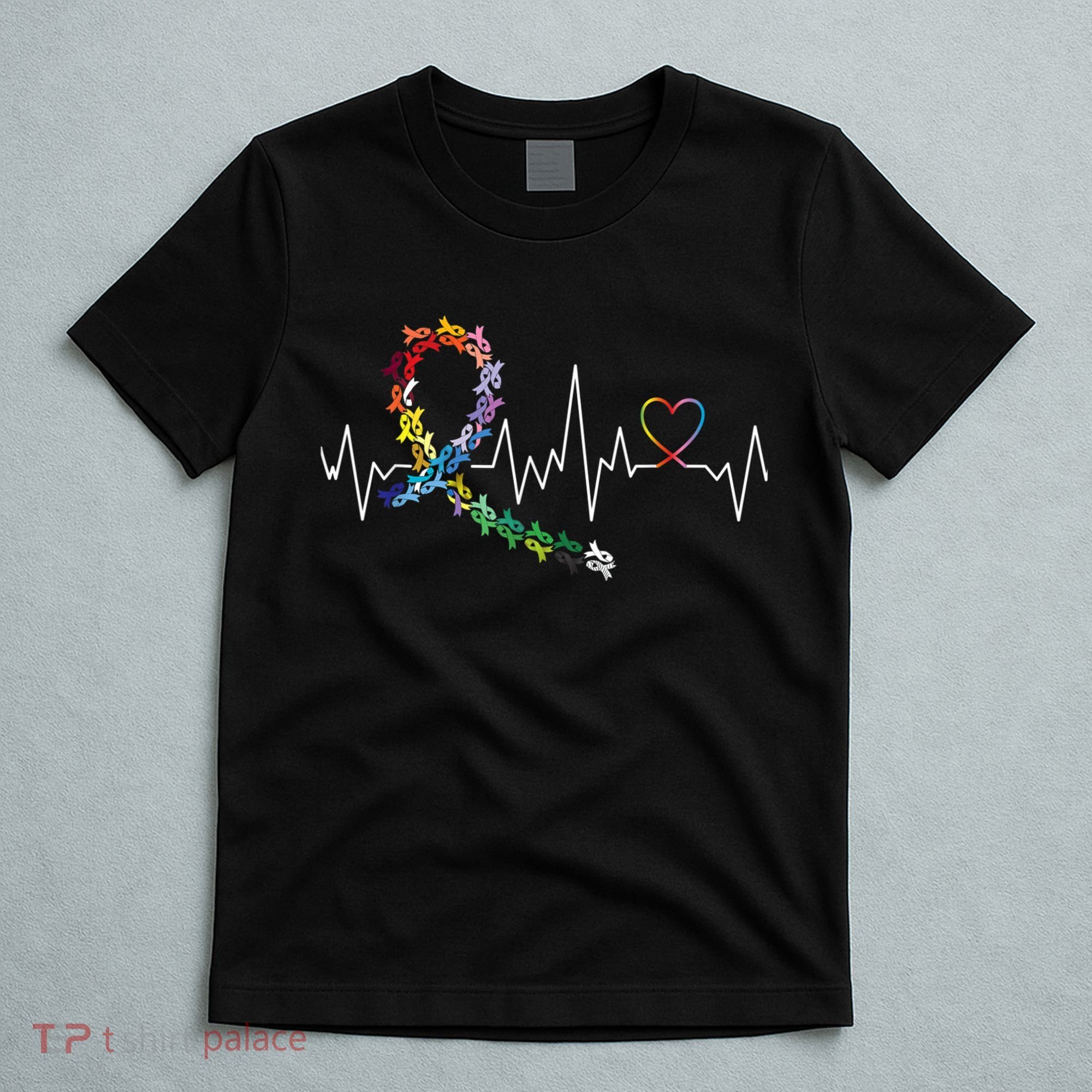 All Cancer Matters Awareness Day Heartbeat T-Shirt