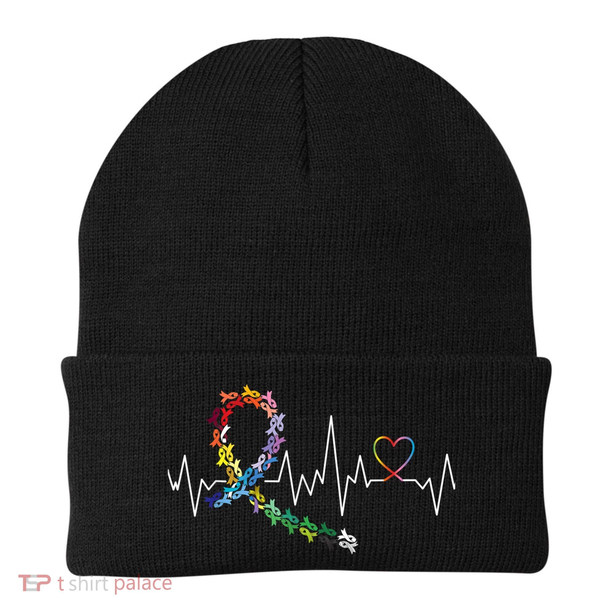 All Cancer Matters Awareness Day Heartbeat Beanie