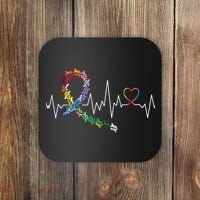 All Cancer Matters Awareness Day Heartbeat Coaster thumb 0
