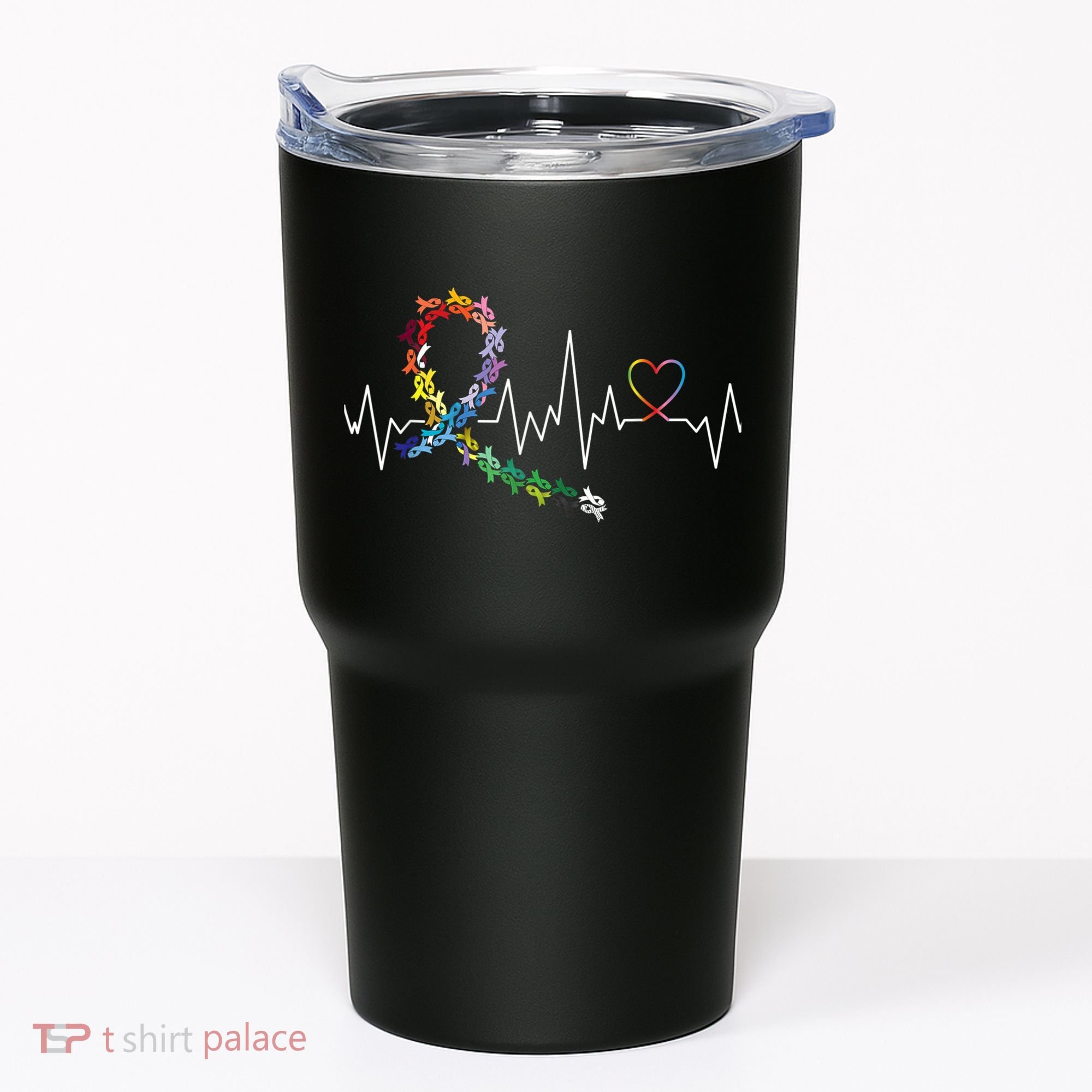 All Cancer Matters Awareness Day Heartbeat Tumbler